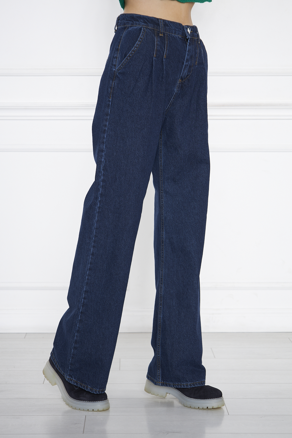 pileli relax fit jeans