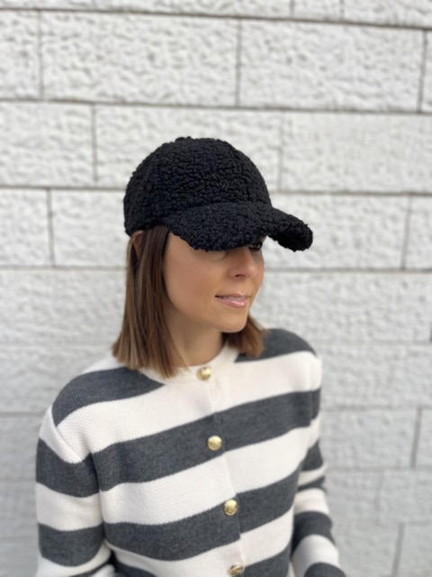 Siyah Buklet Kasket Şapka