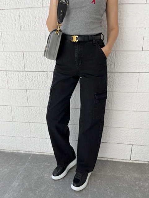 Füme Klasik Basic Kargo Jeans